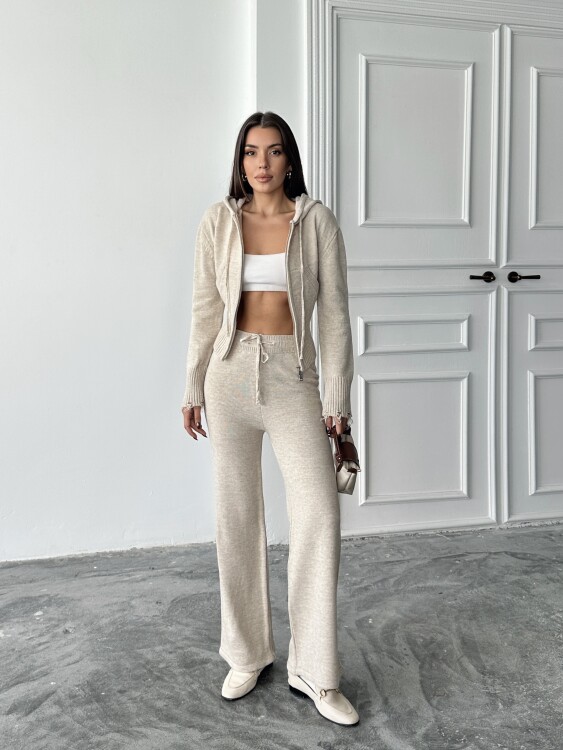 Adison Triko Takım - Krem - 1