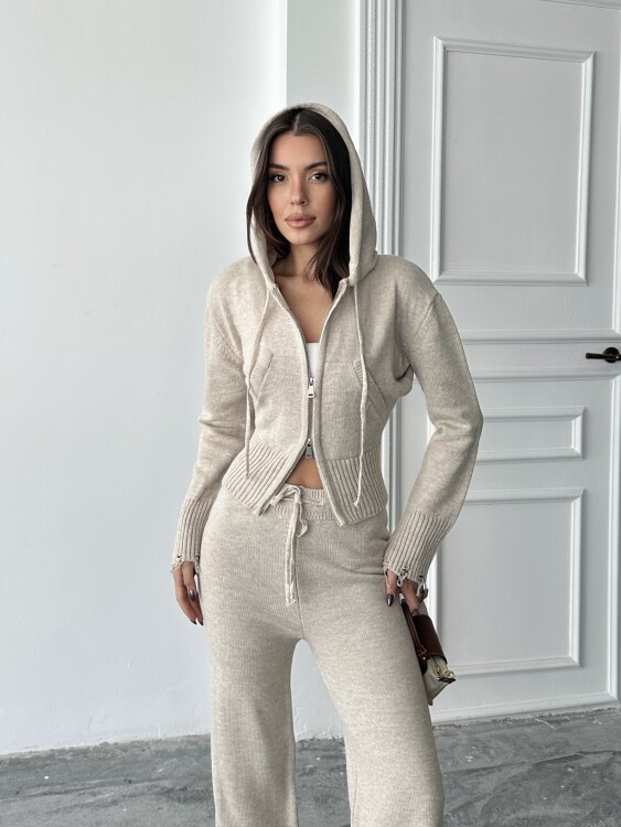 Adison Triko Takım - Krem - 3