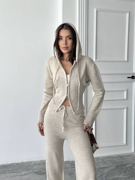 Adison Triko Takım - Krem - 3
