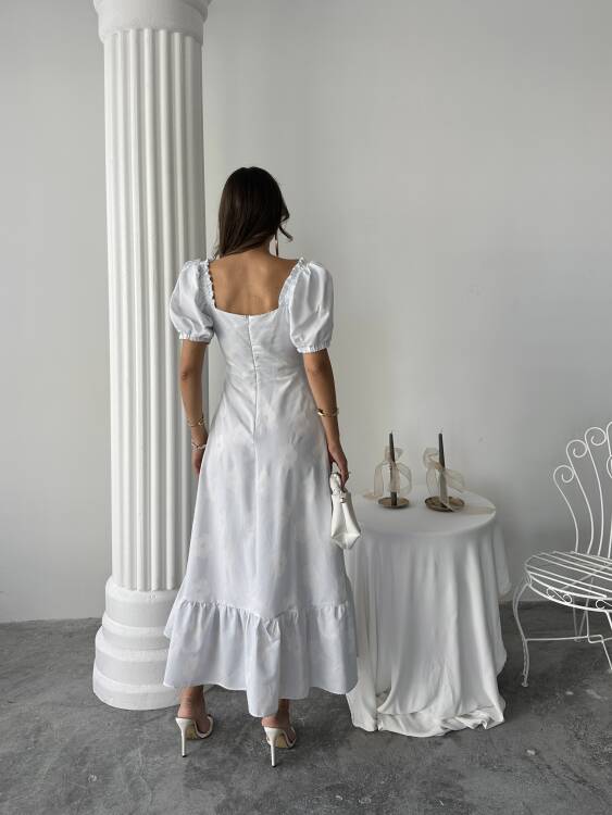 Aiden Midi Elbise - Mavi - 2