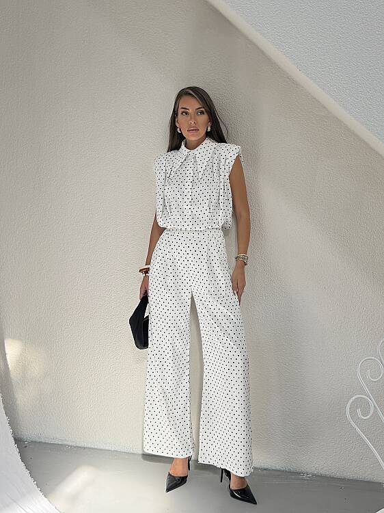 ALMIRA Puanlı Takım - Beyaz - 4