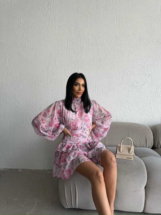 Alzira Elbise- Pembe - 2