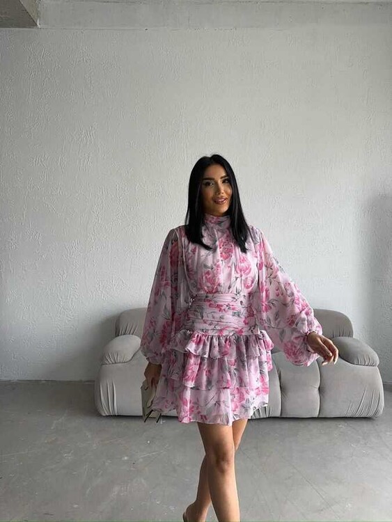 Alzira Elbise- Pembe - 1