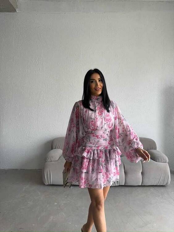 Alzira Elbise- Pembe - 1