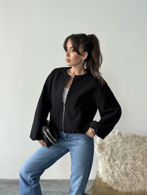 Amarant Bomber Ceket - Siyah - Sevenday