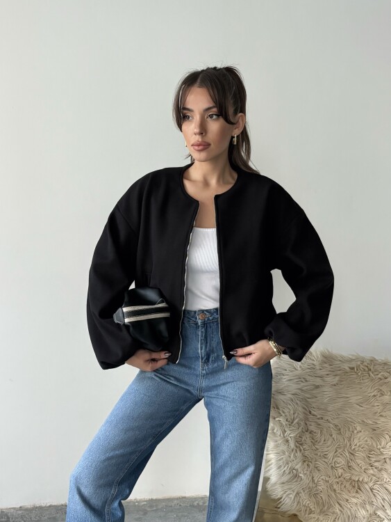 Amarant Bomber Ceket - Siyah - 2