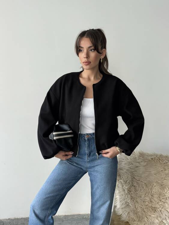 Amarant Bomber Ceket - Siyah - 2