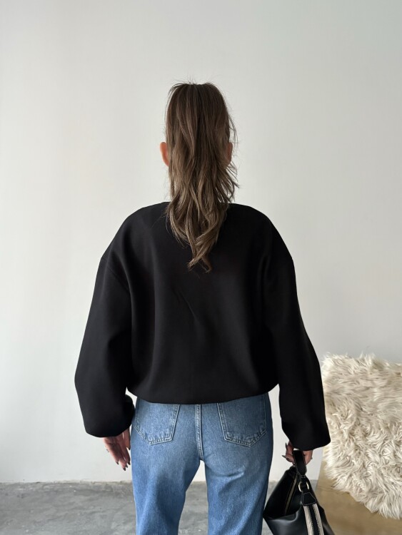 Amarant Bomber Ceket - Siyah - 3