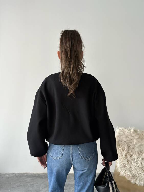 Amarant Bomber Ceket - Siyah - 3