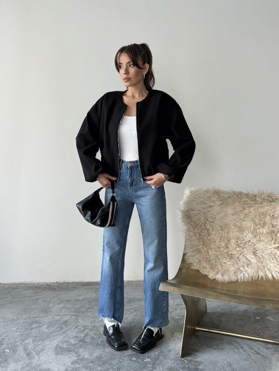 Amarant Bomber Ceket - Siyah - 4