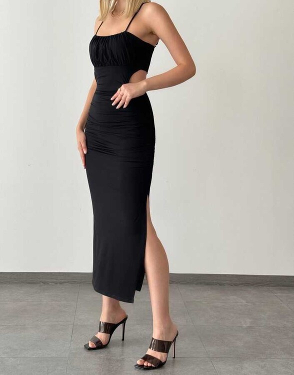 Andeep Cendy Elbise- Siyah - 1