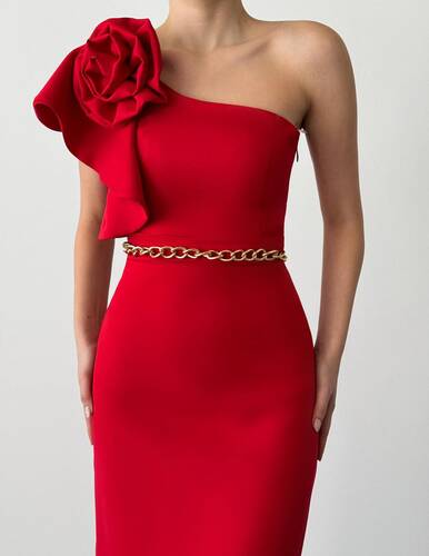 Angelette Elbise- Kırmızı
