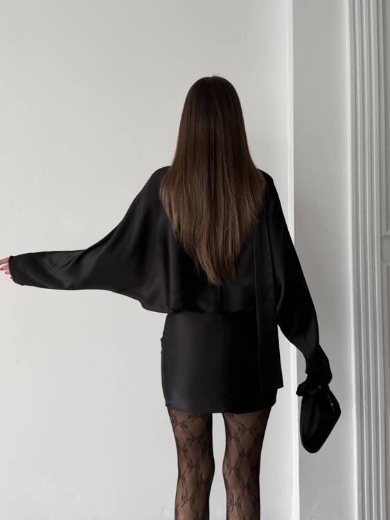 Anna Mini Elbise - Siyah - 2