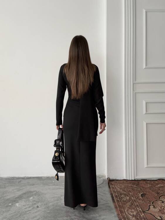 Aria Maxi Elbise - Siyah - 2