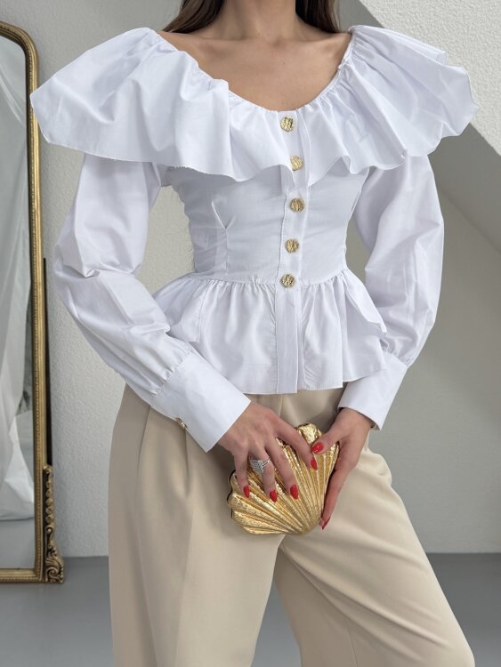 Arian Gömlek - Beyaz - 4