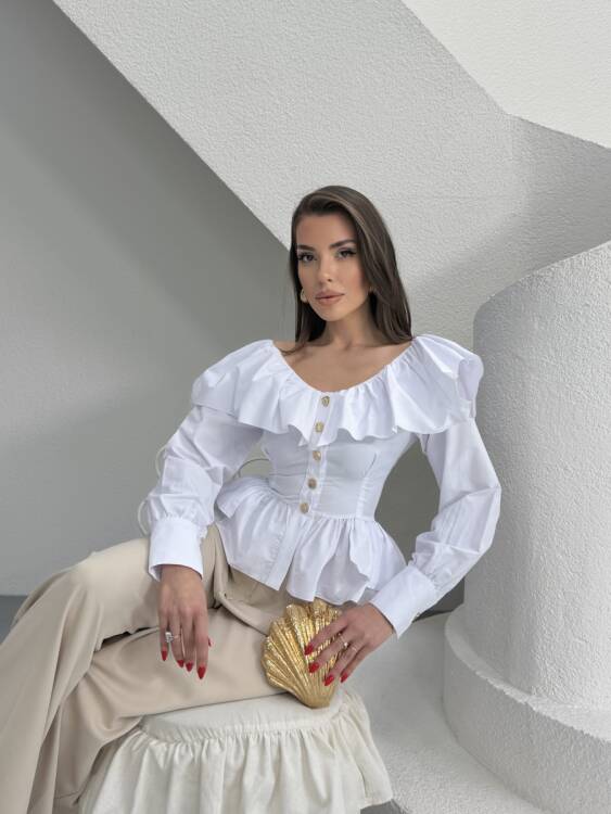 Arian Gömlek - Beyaz - 5