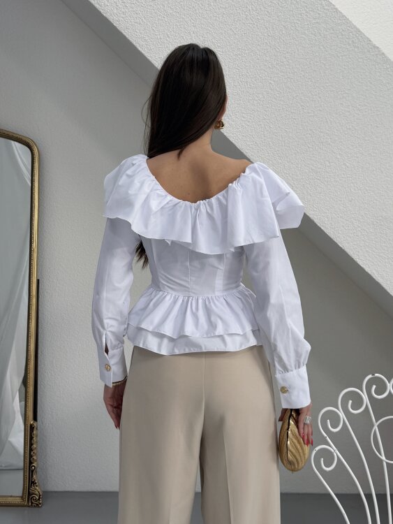 Arian Gömlek - Beyaz - 6