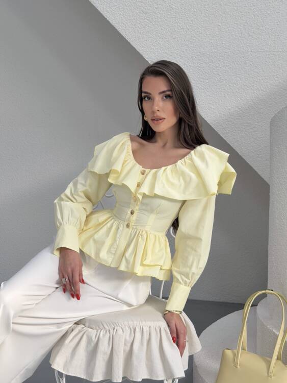 Arian Gömlek - Sarı - 4