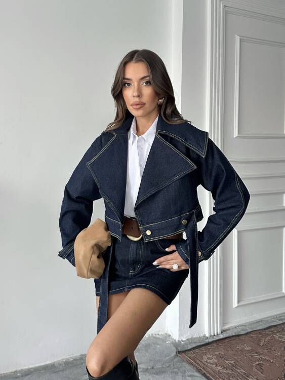 Arumi Ceket - Denim - 1