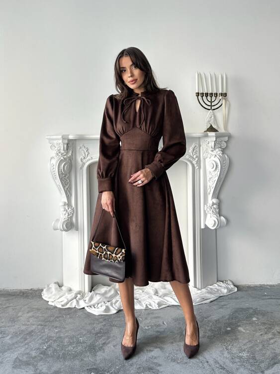 Aster Elbise - Acı Kahve - 3