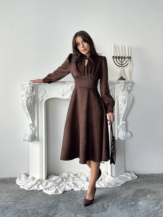 Aster Elbise - Acı Kahve - 4