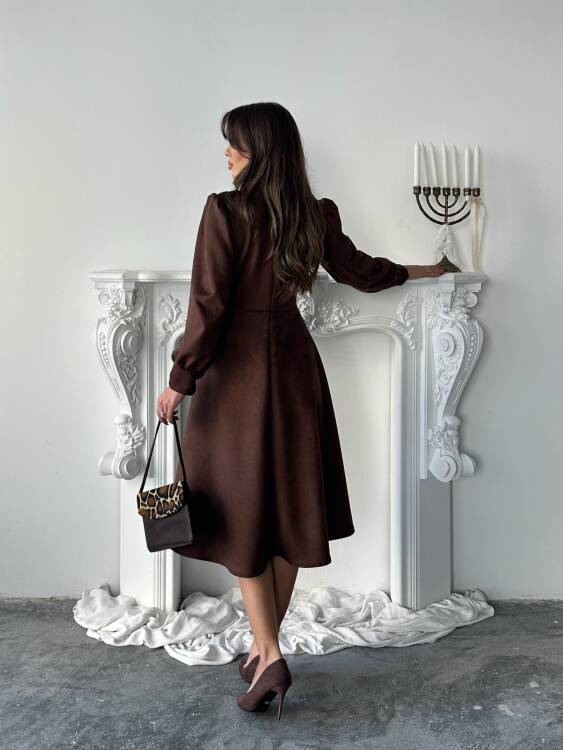 Aster Elbise - Acı Kahve - 5