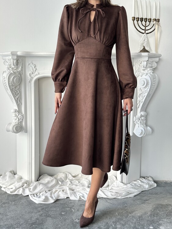 Aster Elbise - Acı Kahve - 6