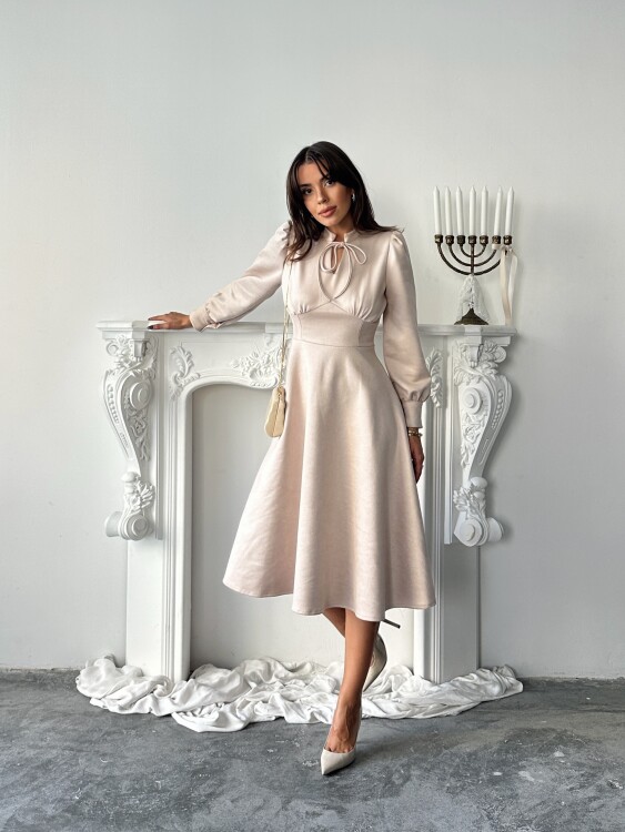 Aster Elbise - Bej - 2