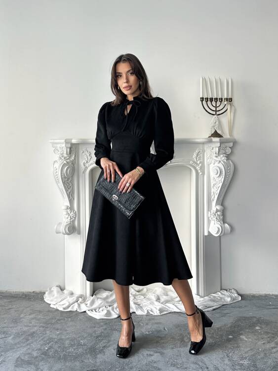 Aster Elbise - Siyah - 2