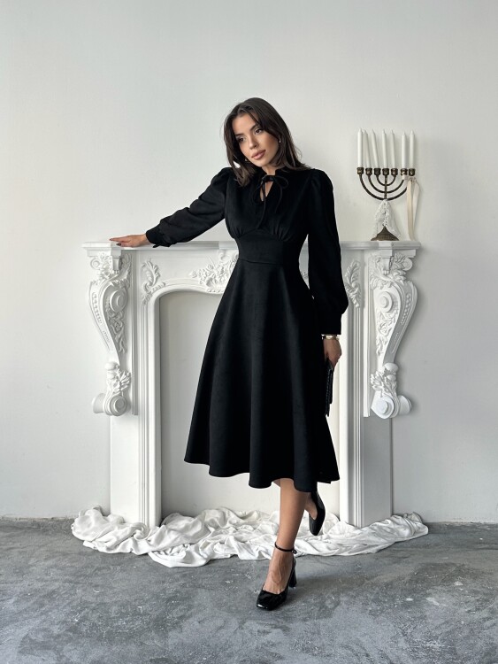 Aster Elbise - Siyah - 3