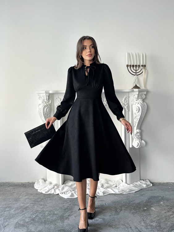 Aster Elbise - Siyah - 4