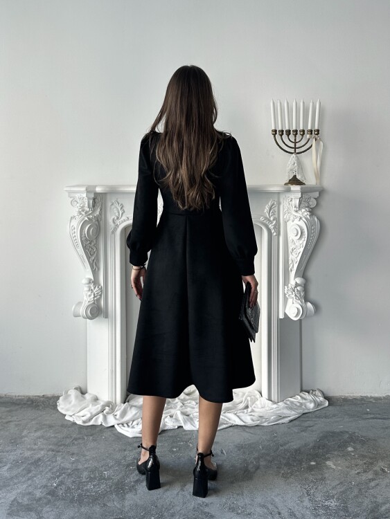 Aster Elbise - Siyah - 5