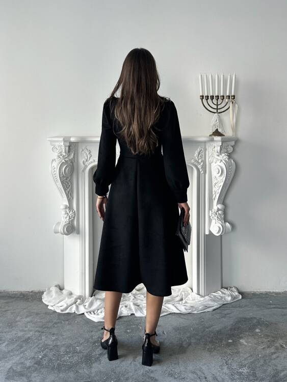 Aster Elbise - Siyah - 5