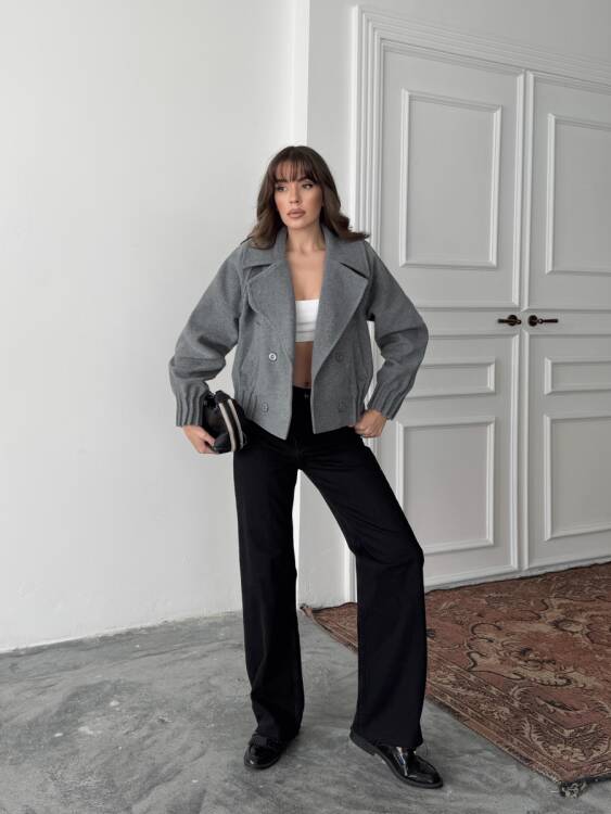 Ava ceket - Bordo - 1