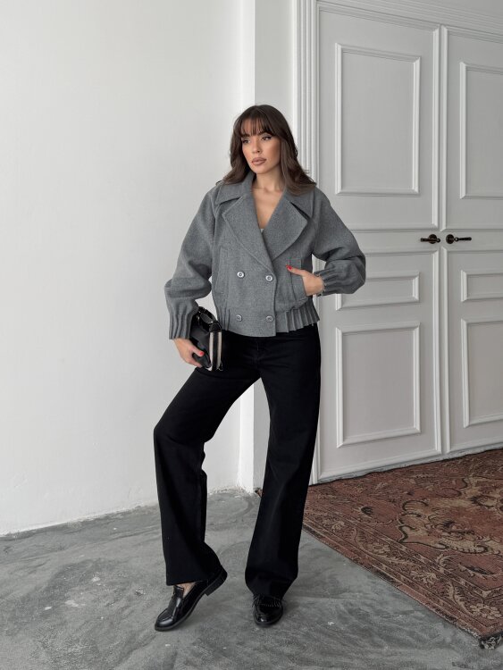 Ava ceket - Bordo - 2