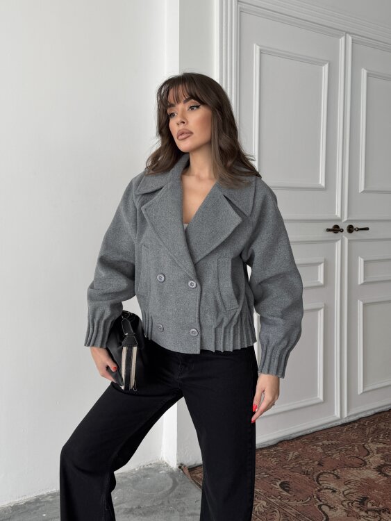 Ava ceket - Bordo - 3