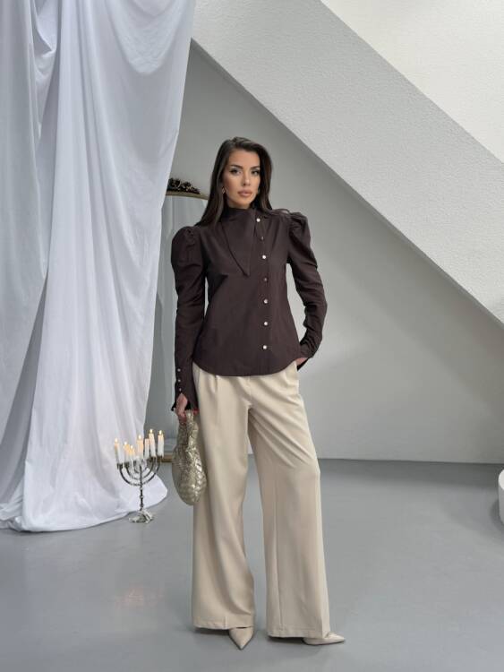 Axelle Gömlek - Acı Kahve - 2