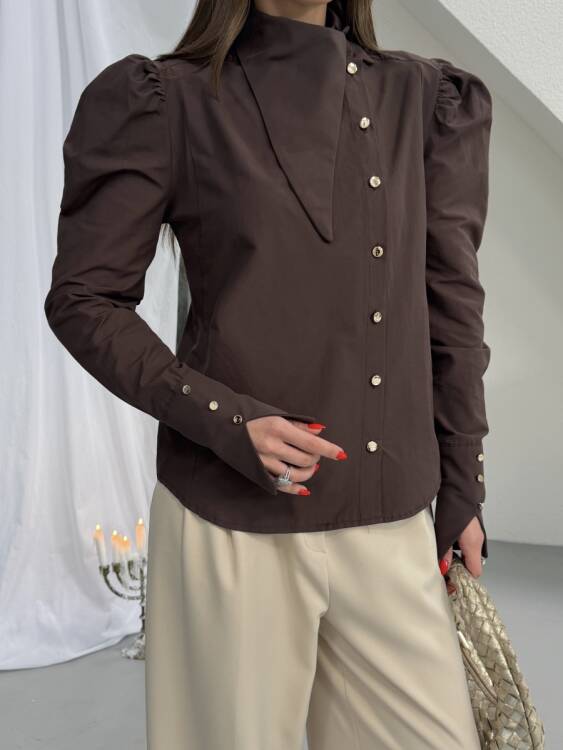 Axelle Gömlek - Acı Kahve - 5