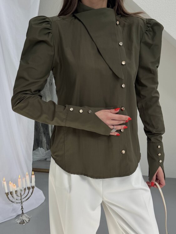 Axelle Gömlek - Haki - 3