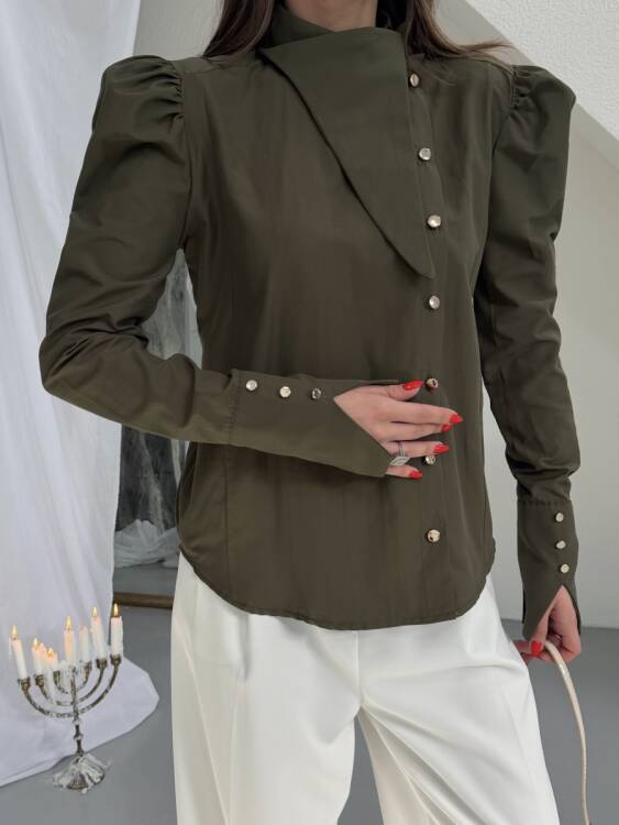 Axelle Gömlek - Haki - 3