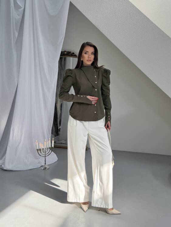 Axelle Gömlek - Haki - 4