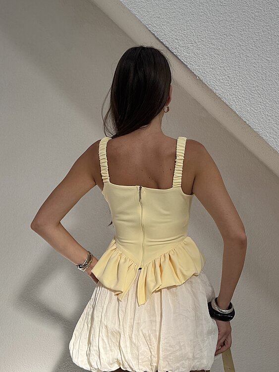 BECCA Crop - Sarı - 8