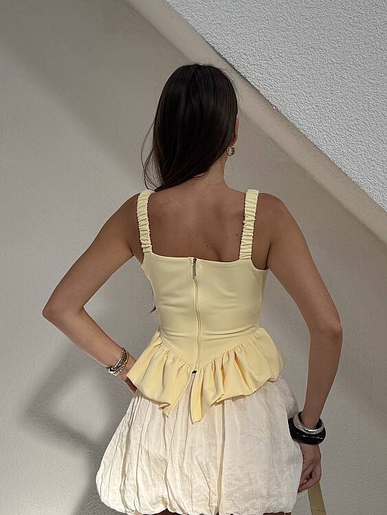 BECCA Crop - Sarı - 8