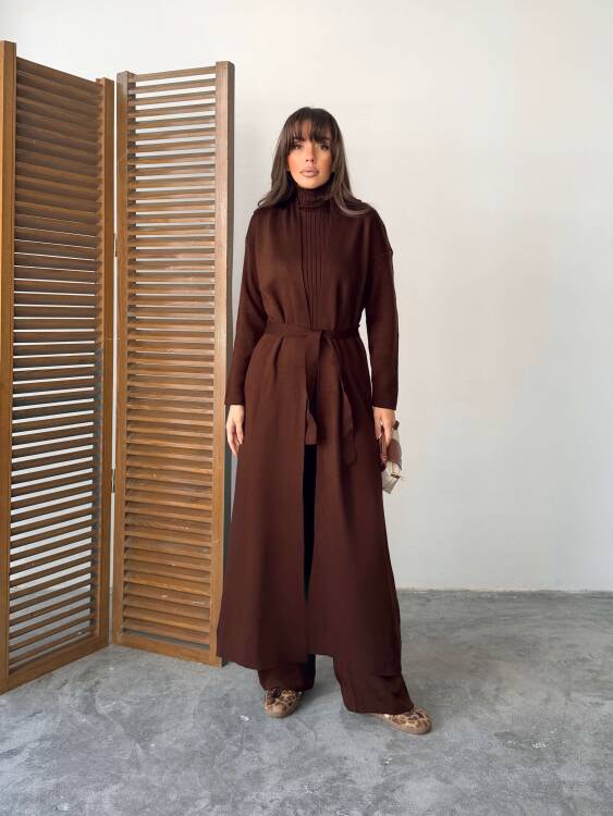 Bert Üçlü Triko Takım - Acı Kahve - 4