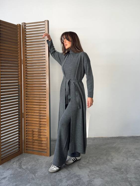 Bert Üçlü Triko Takım - Antrasit - 3