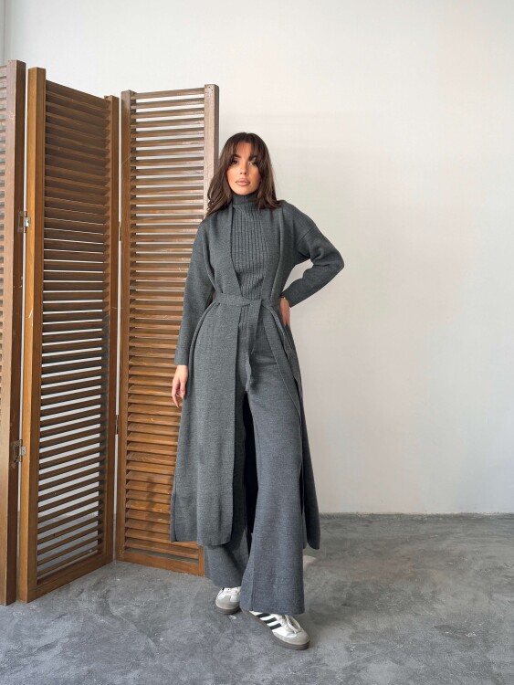 Bert Üçlü Triko Takım - Antrasit - Sevenday