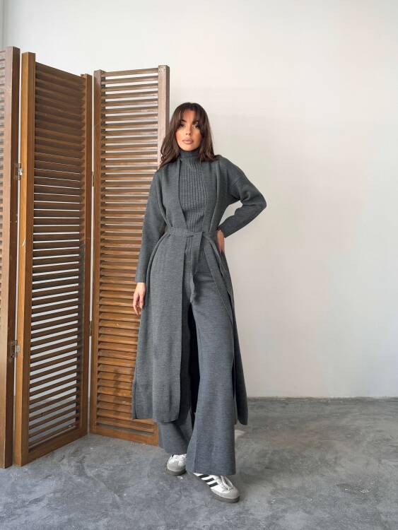 Bert Üçlü Triko Takım - Antrasit - 1