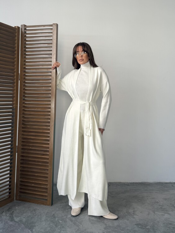 Bert Üçlü Triko Takım - Beyaz - Sevenday