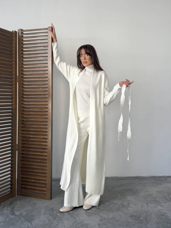 Bert Üçlü Triko Takım - Beyaz - 5