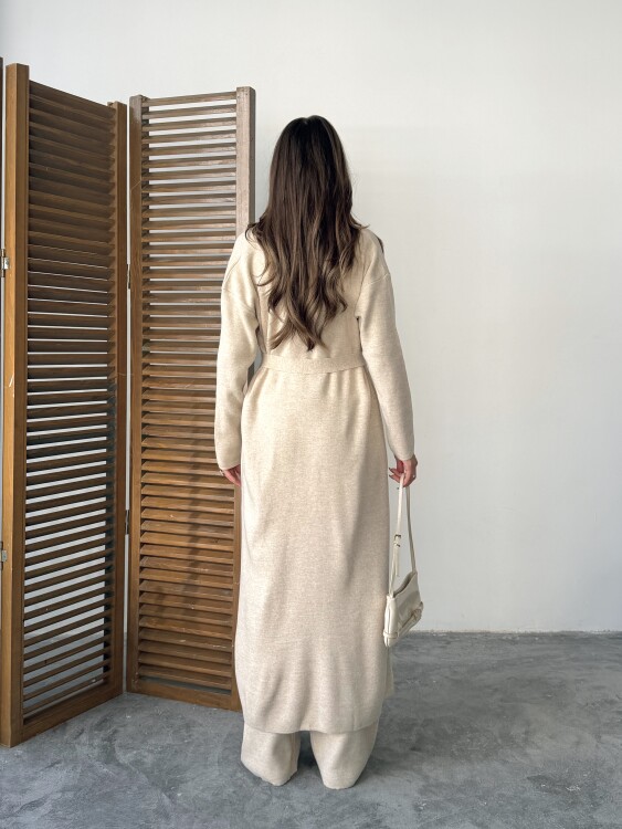 Bert Üçlü Triko Takım - Krem - 3